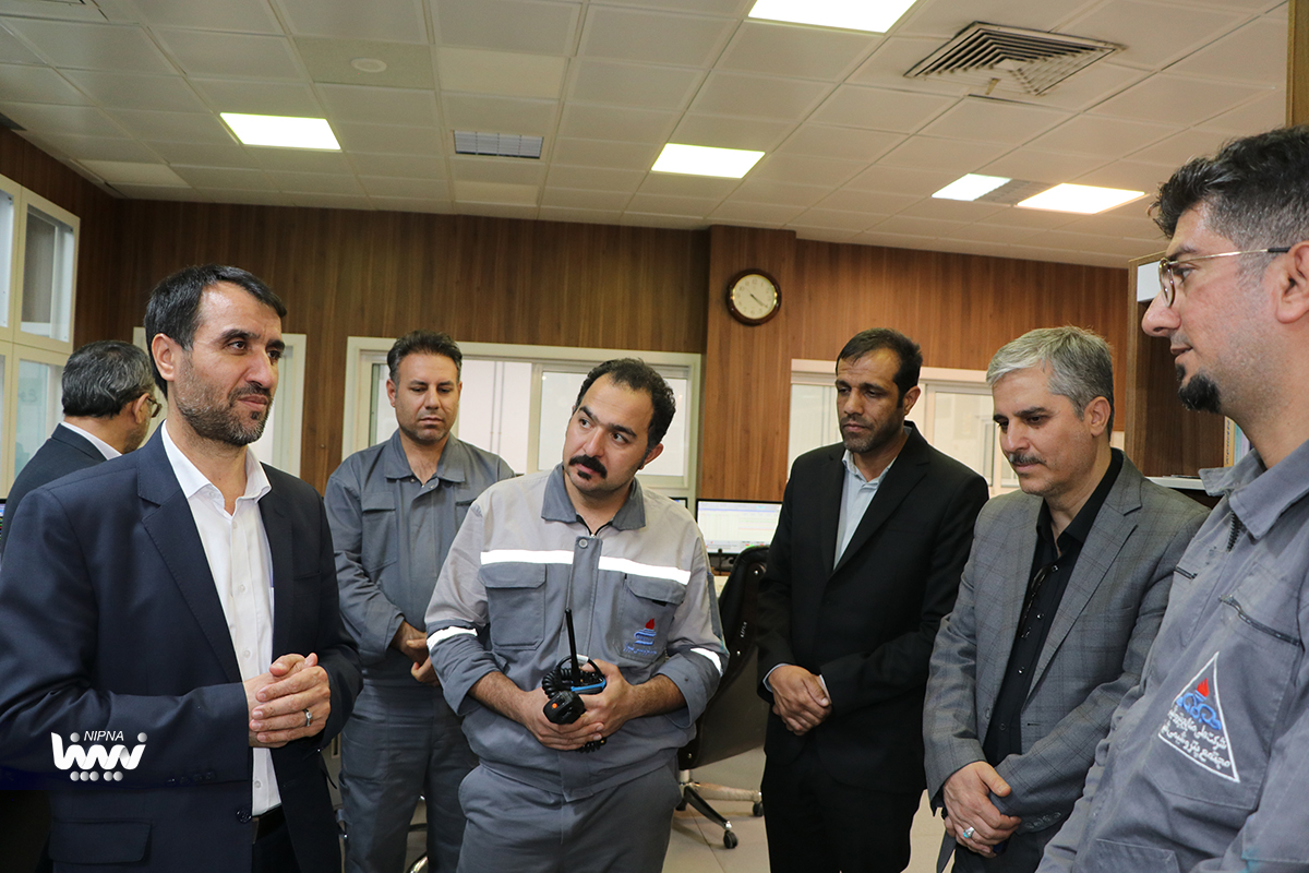 بازدید معاون وزیر نفت و مدیرعامل شرکت ملی صنایع پتروشیمی از پتروشیمی شیراز 5