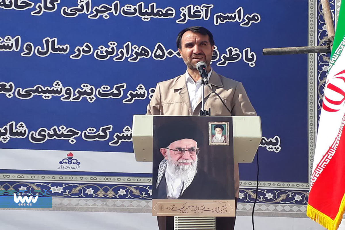 آیین آغاز عملیات اجرایی طرح پتروشیمی بیجار و حضور معاون وزیر نفت و مدیرعامل شرکت ملی صنایع پتروشیمی در آیین سیاسی عبادی نماز جمعه شهر بیجار 2