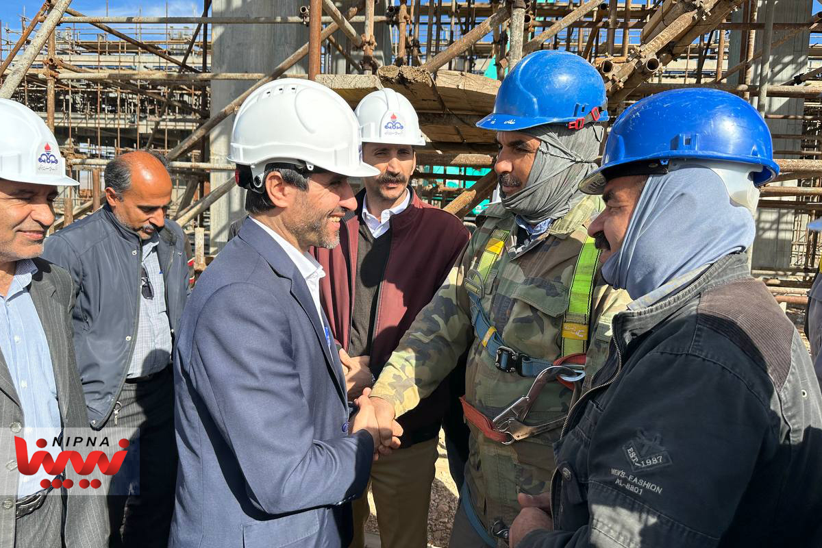 نیپنا | بازدید مرتضی شاه میرزایی معاون وزیر نفت و مدیرعامل شرکت ملی صنایع پتروشیمی از طرح GTPP پتروشیمی اسلام آباد غرب 26