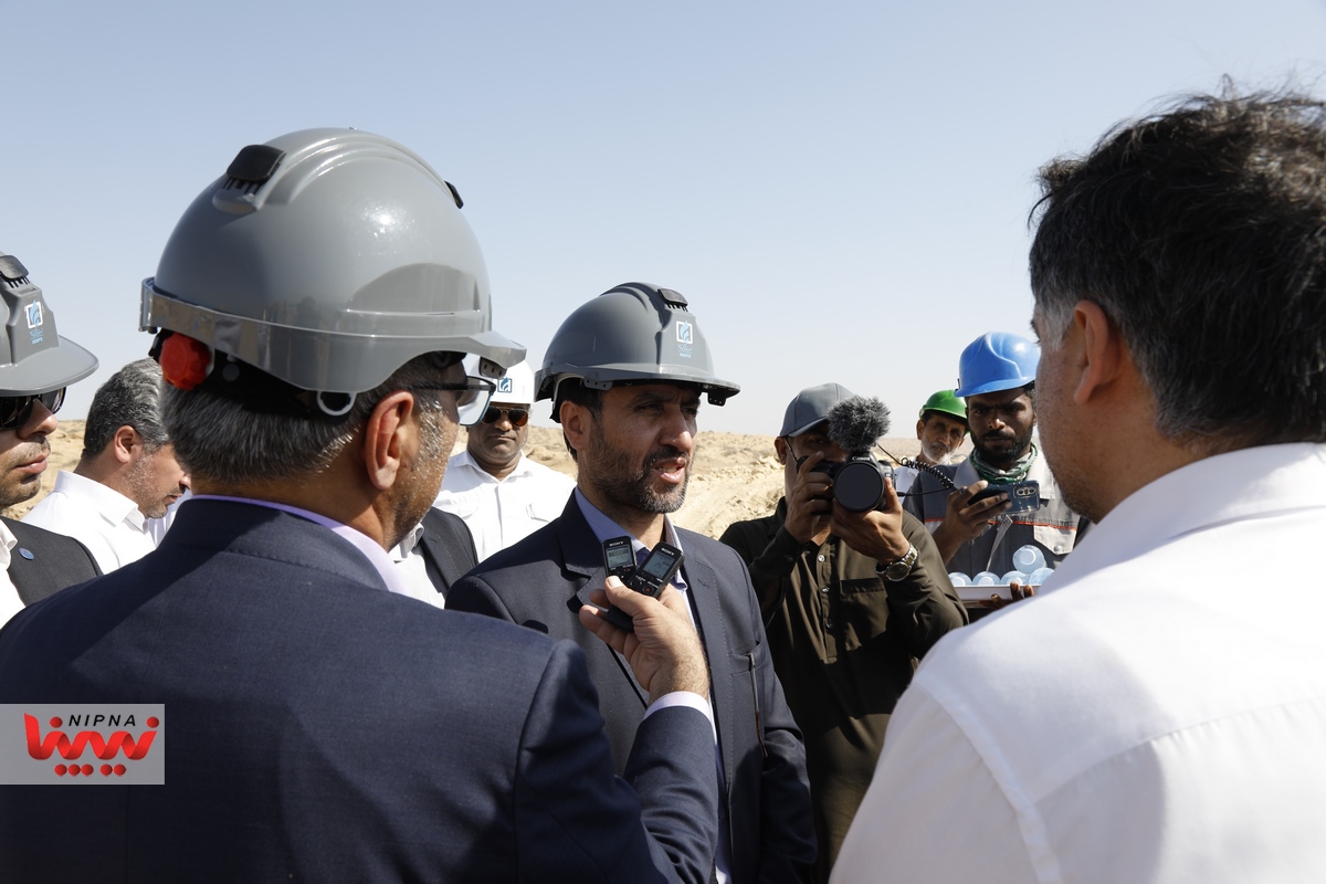 بازدید مهندس شاه میرزایی معاون وزیر نفت و مدیرعامل شرکت ملی صنایع پتروشیمی از شهرک پتروشیمی مکران 33
