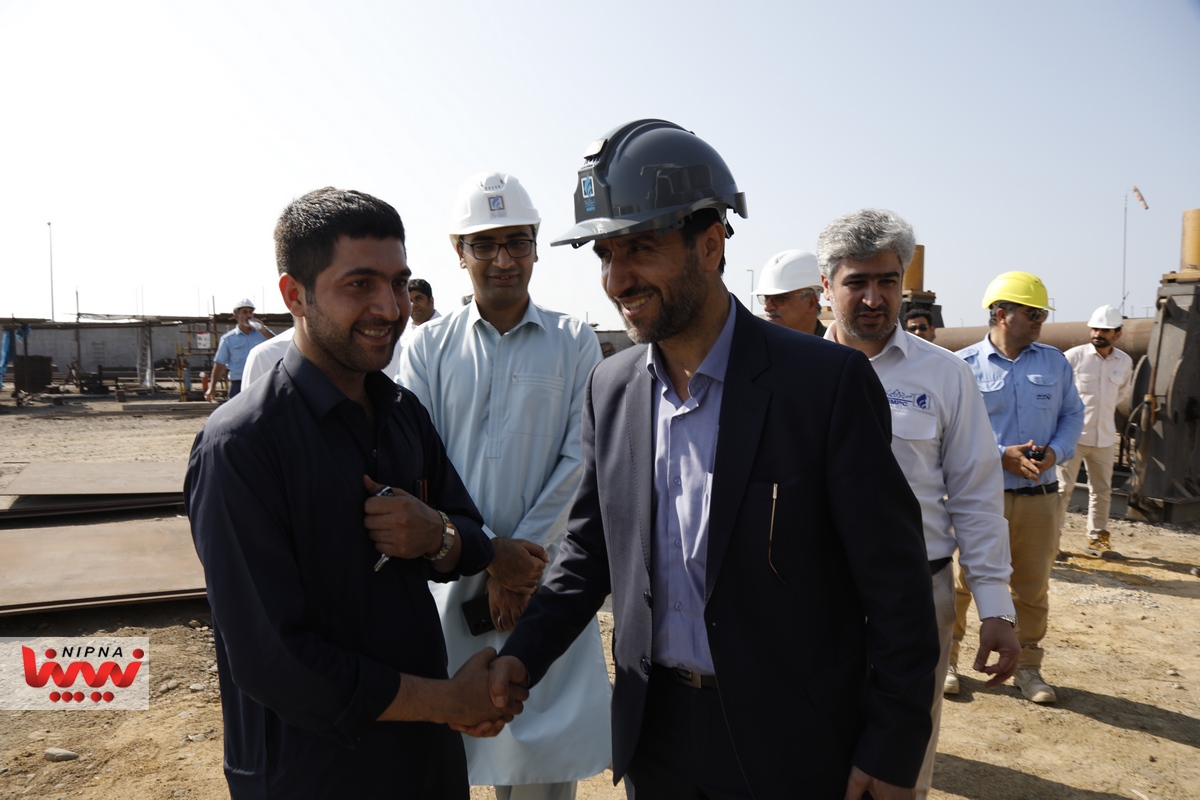 بازدید مهندس شاه میرزایی معاون وزیر نفت و مدیرعامل شرکت ملی صنایع پتروشیمی از شهرک پتروشیمی مکران 34