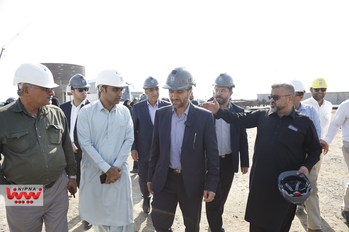 بازدید مهندس شاه میرزایی معاون وزیر نفت و مدیرعامل شرکت ملی صنایع پتروشیمی از شهرک پتروشیمی مکران 39