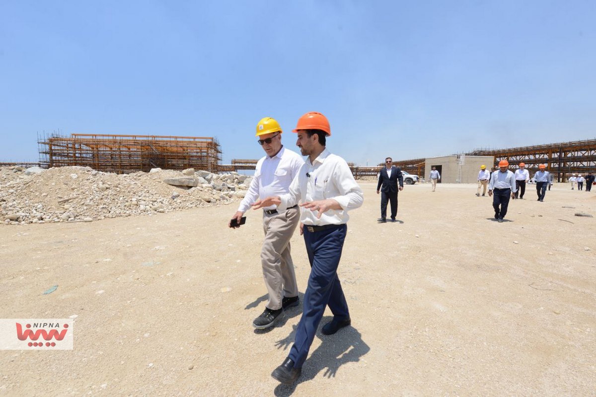 بازدید معاون وزیر نفت و مدیرعامل شرکت ملی صنایع پتروشیمی از واحد بازیابی اتان پتروپالایش کنگان 12