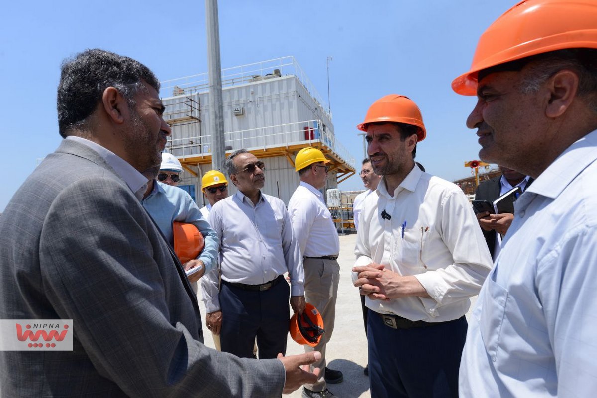 بازدید معاون وزیر نفت و مدیرعامل شرکت ملی صنایع پتروشیمی از واحد بازیابی اتان پتروپالایش کنگان 15