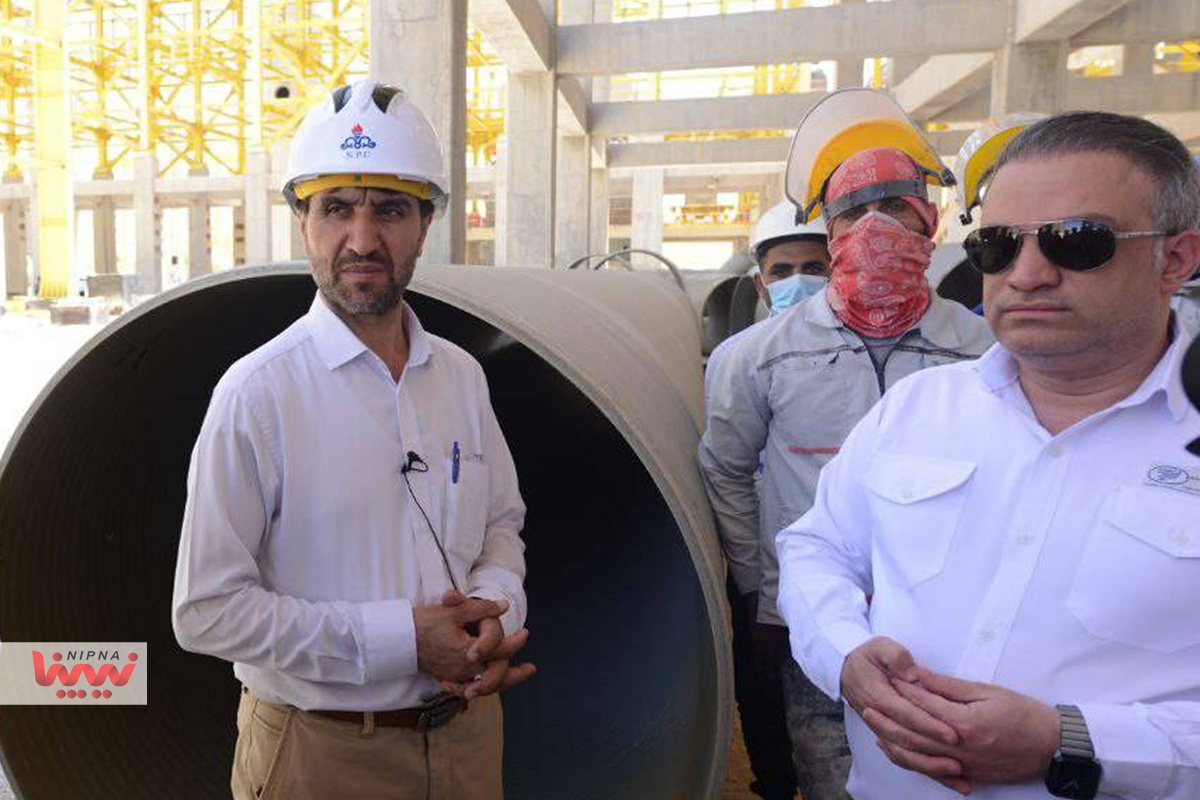 بازدید معاون وزیر نفت و مدیرعامل شرکت ملی صنایع پتروشیمی از روند پیشرفت طرح های پتروشیمی در عسلویه