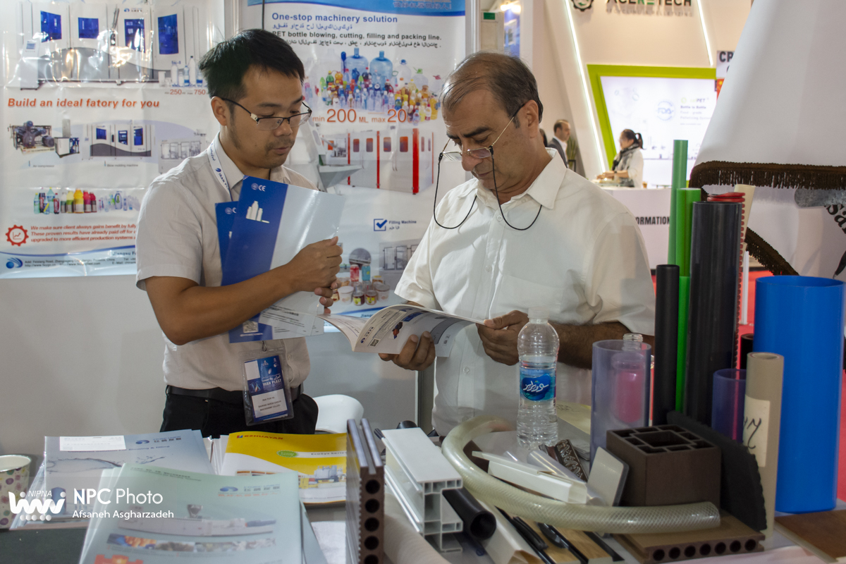 سالن 35 در سومین روز از هجدهمین نمایشگاه بین المللی ایران پلاست 13