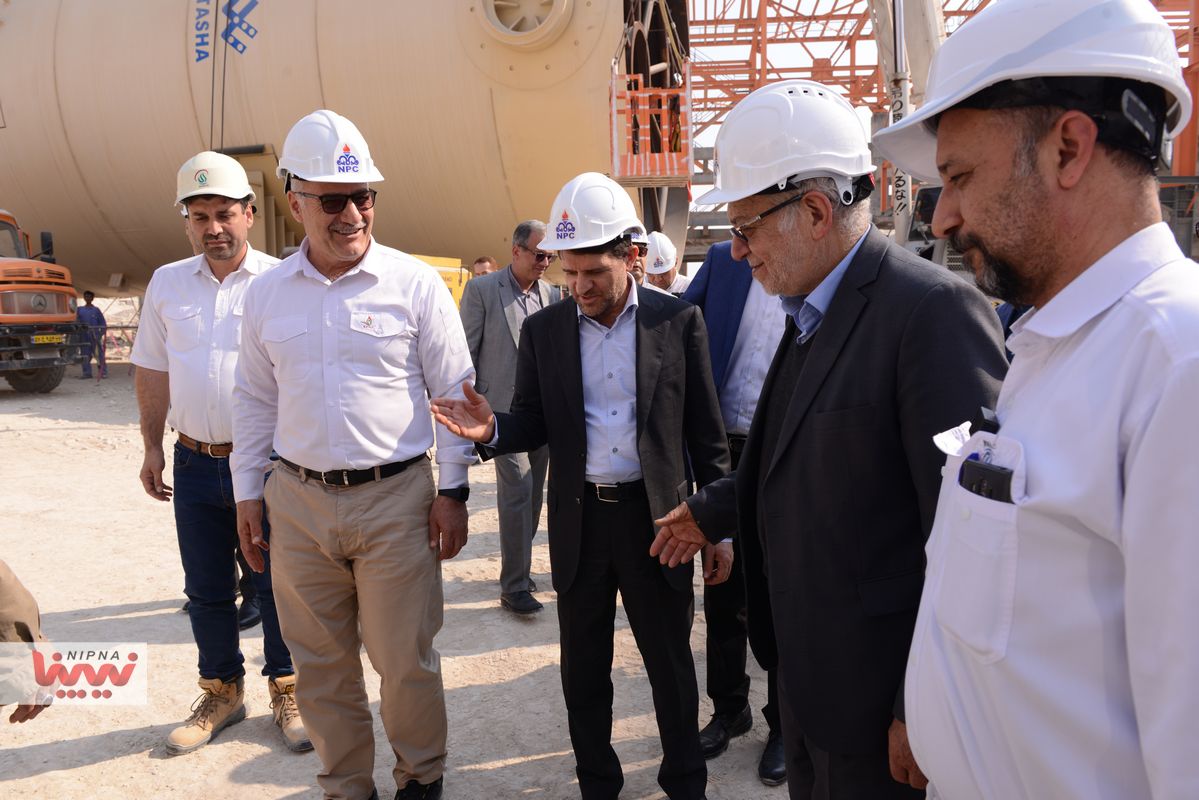 بازدید معاون وزیر نفت و مدیرعامل شرکت ملی صنایع پتروشیمی از پتروپالایش کنگان 3