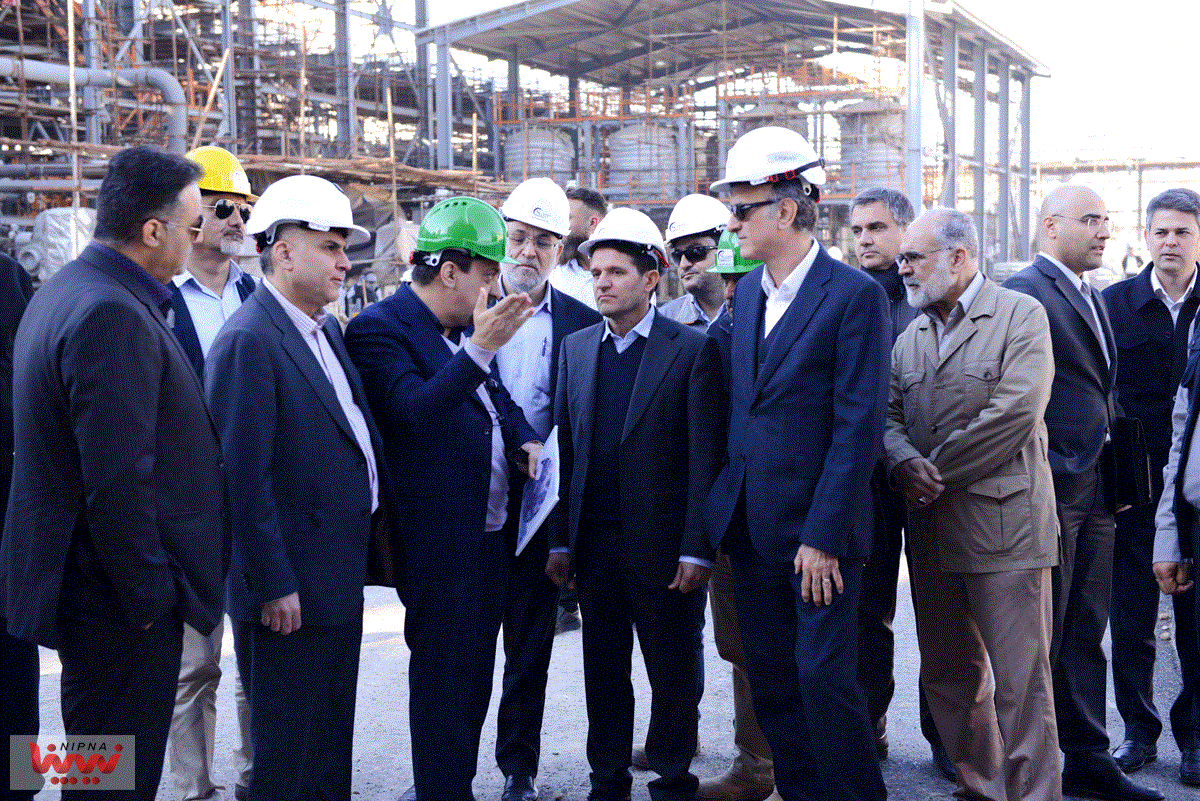بازدید حسن عباس زاده معاون وزیر نفت و مدیرعامل شرکت ملی صنایع پتروشیمی از طرح پتروشیمی سلمان فارسی 5