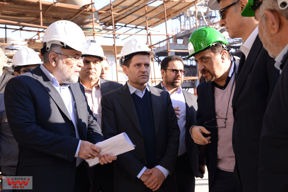 بازدید حسن عباس زاده معاون وزیر نفت و مدیرعامل شرکت ملی صنایع پتروشیمی از طرح پتروشیمی سلمان فارسی 11