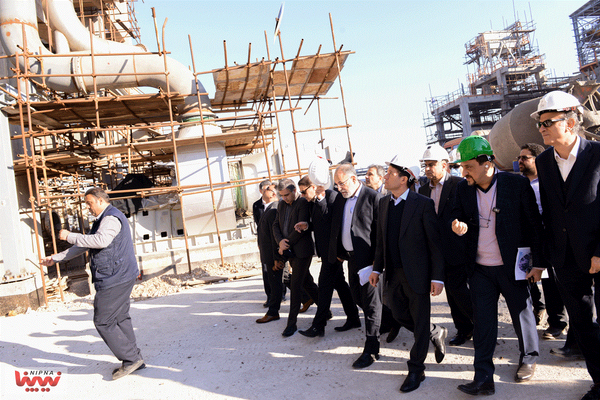 بازدید حسن عباس زاده معاون وزیر نفت و مدیرعامل شرکت ملی صنایع پتروشیمی از طرح پتروشیمی سلمان فارسی 13