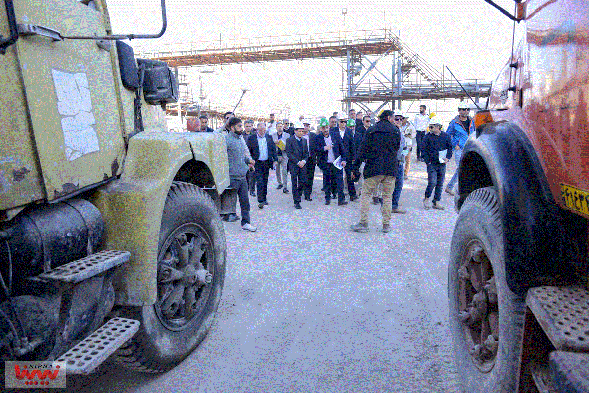 بازدید حسن عباس زاده معاون وزیر نفت و مدیرعامل شرکت ملی صنایع پتروشیمی از طرح پتروشیمی سلمان فارسی 16