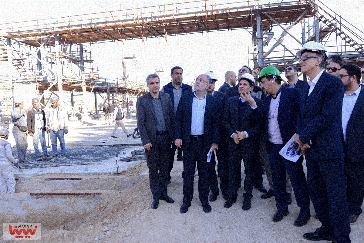 بازدید حسن عباس زاده معاون وزیر نفت و مدیرعامل شرکت ملی صنایع پتروشیمی از طرح پتروشیمی سلمان فارسی 18