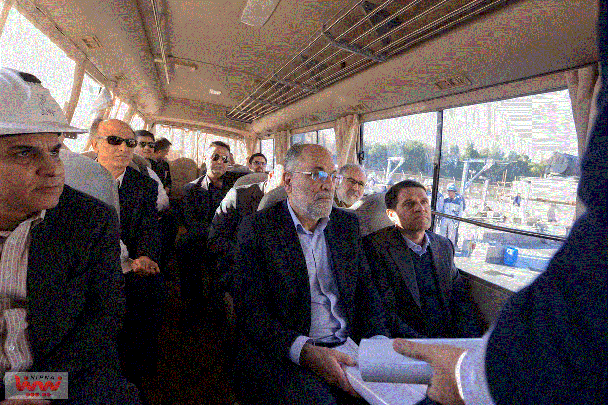 بازدید حسن عباس زاده معاون وزیر نفت و مدیرعامل شرکت ملی صنایع پتروشیمی از طرح پتروشیمی سلمان فارسی 21