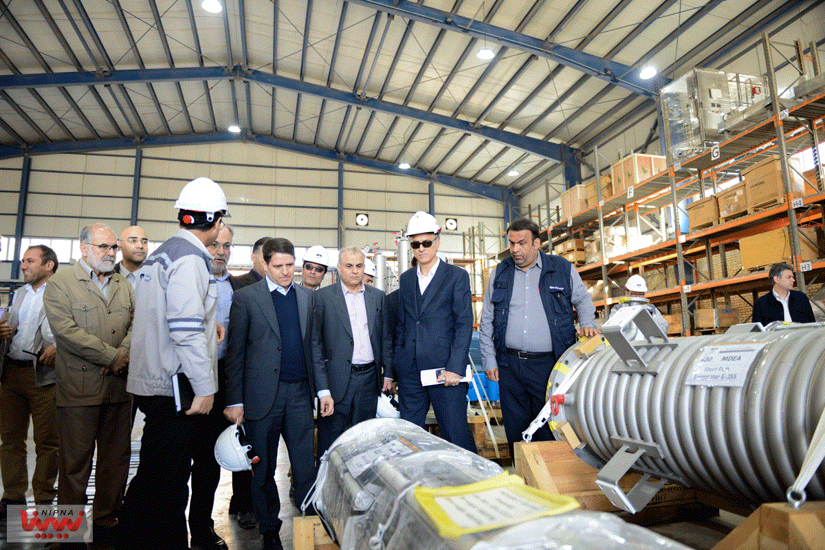 بازدید حسن عباس زاده معاون وزیر نفت و مدیرعامل شرکت ملی صنایع پتروشیمی از پارک پتروشیمی پتروناد 13