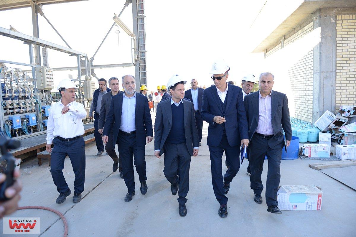 بازدید حسن عباس زاده معاون وزیر نفت و مدیرعامل شرکت ملی صنایع پتروشیمی از طرح اتیلن اکساید پتروشیمی مارون 1