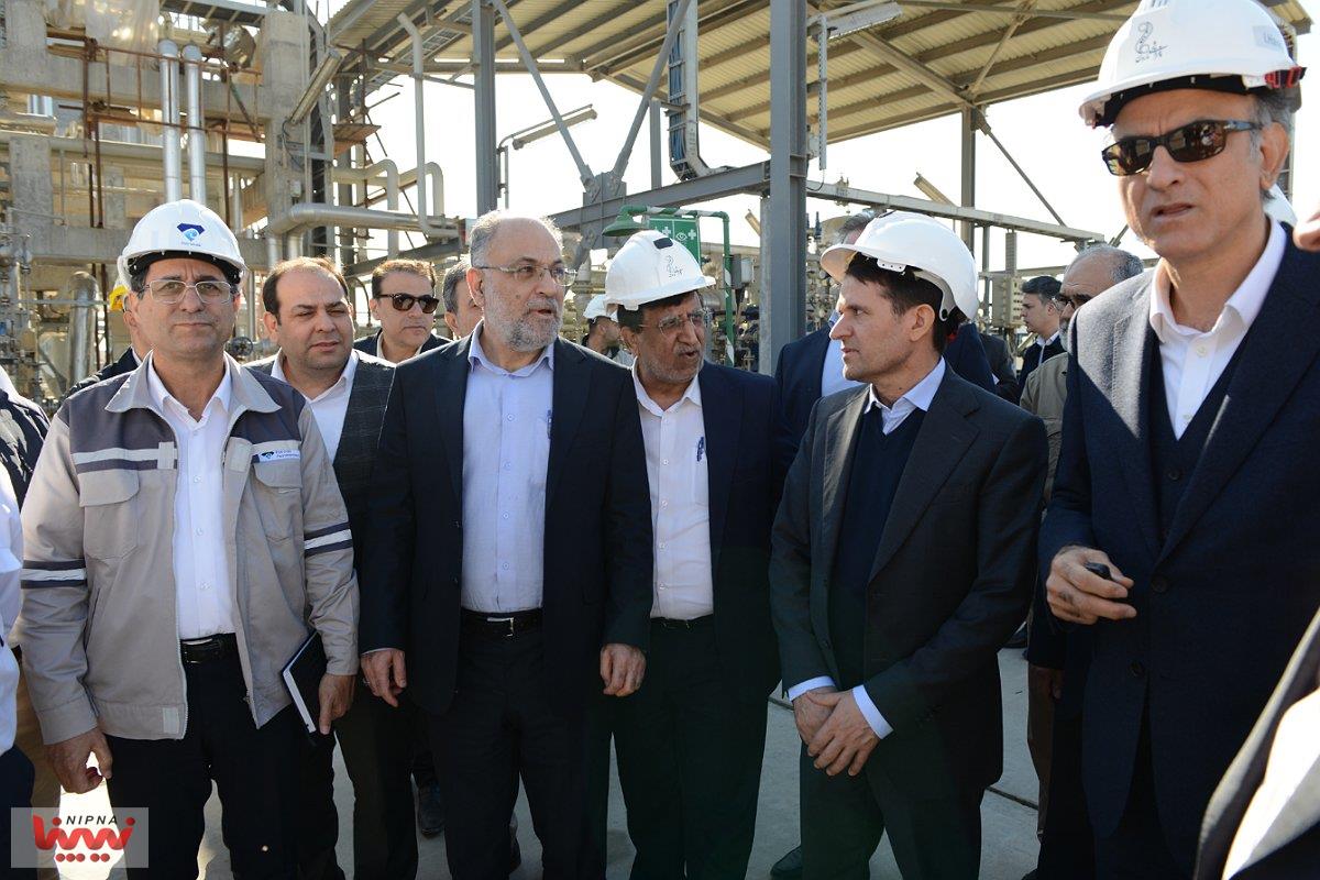 بازدید حسن عباس زاده معاون وزیر نفت و مدیرعامل شرکت ملی صنایع پتروشیمی از طرح اتیلن اکساید پتروشیمی مارون 2
