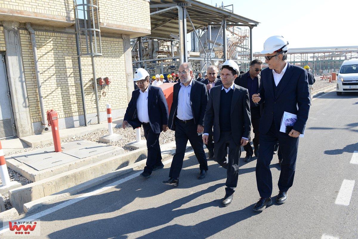 بازدید حسن عباس زاده معاون وزیر نفت و مدیرعامل شرکت ملی صنایع پتروشیمی از طرح اتیلن اکساید پتروشیمی مارون 3