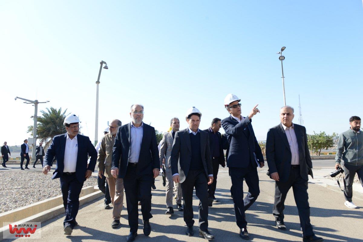 بازدید حسن عباس زاده معاون وزیر نفت و مدیرعامل شرکت ملی صنایع پتروشیمی از طرح اتیلن اکساید پتروشیمی مارون 5