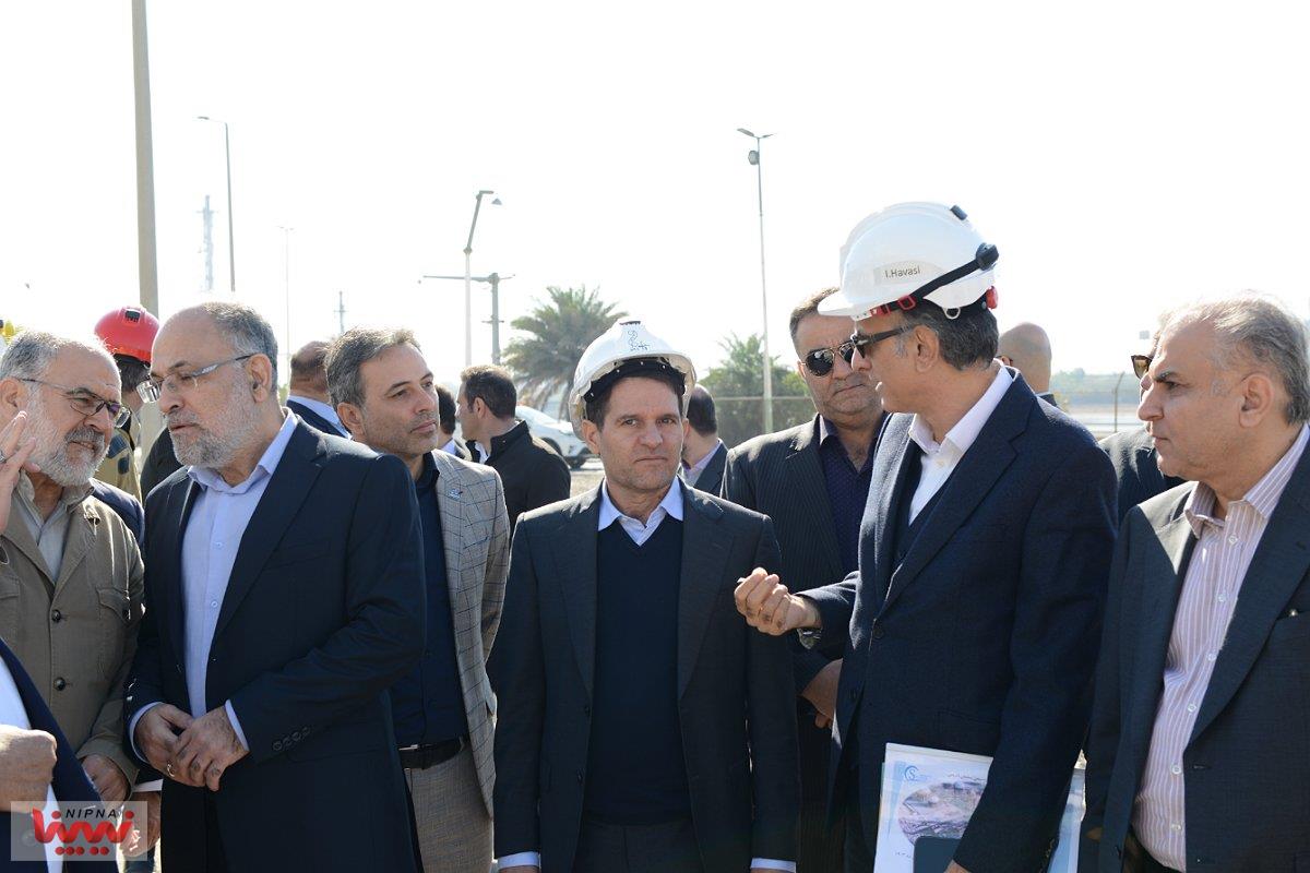 بازدید حسن عباس زاده معاون وزیر نفت و مدیرعامل شرکت ملی صنایع پتروشیمی از طرح اتیلن اکساید پتروشیمی مارون 8