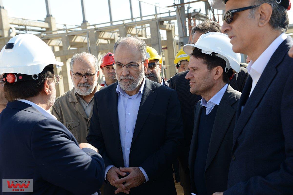 بازدید حسن عباس زاده معاون وزیر نفت و مدیرعامل شرکت ملی صنایع پتروشیمی از طرح اتیلن اکساید پتروشیمی مارون 9