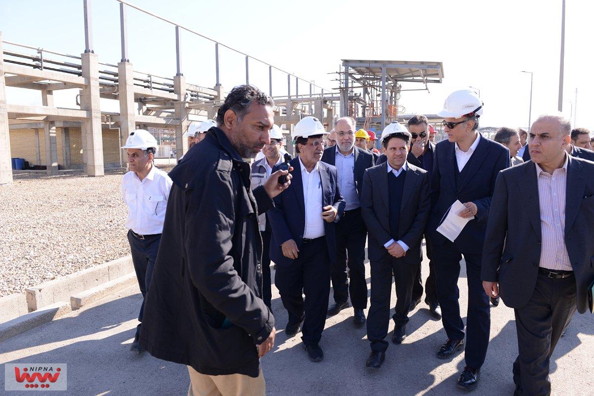 بازدید حسن عباس زاده معاون وزیر نفت و مدیرعامل شرکت ملی صنایع پتروشیمی از طرح اتیلن اکساید پتروشیمی مارون 10