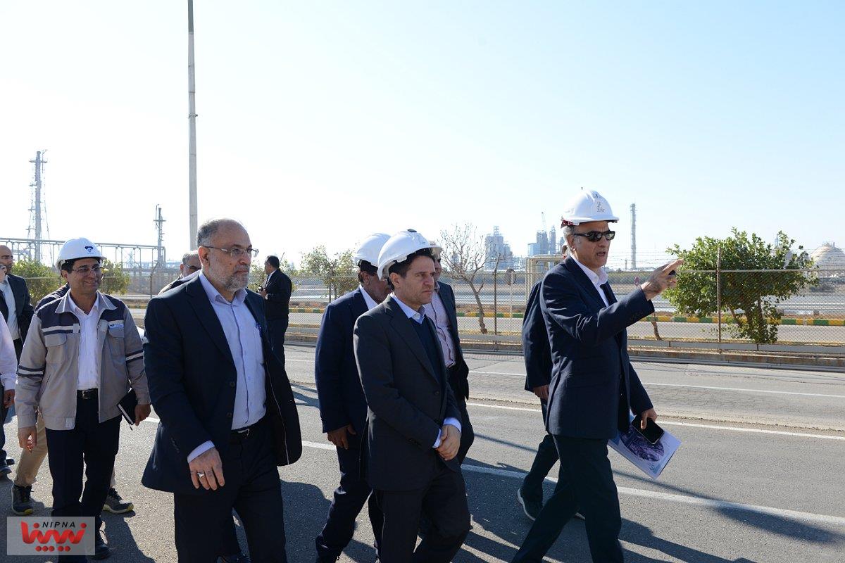 بازدید حسن عباس زاده معاون وزیر نفت و مدیرعامل شرکت ملی صنایع پتروشیمی از طرح اتیلن اکساید پتروشیمی مارون 11