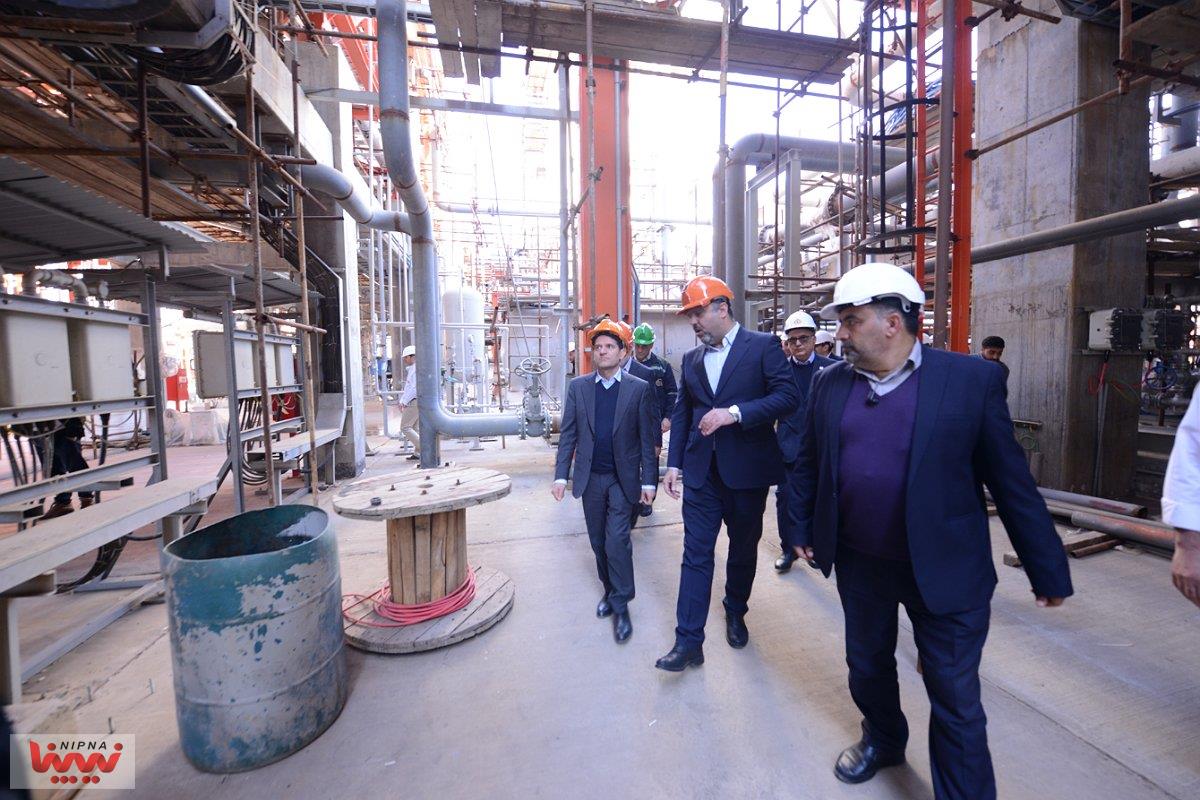 بازدید حسن عباس زاده معاون وزیر نفت و مدیرعامل شرکت ملی صنایع پتروشیمی ازطرح هایکو پتروشیمی کارون 9