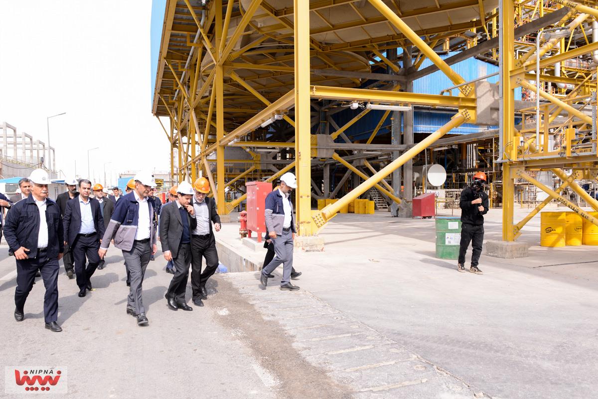 بازدید معاون وزیر نفت و مدیرعامل شرکت ملی صنایع پتروشیمی از طرح پتروشیمی آپادانا خلیج فارس 13
