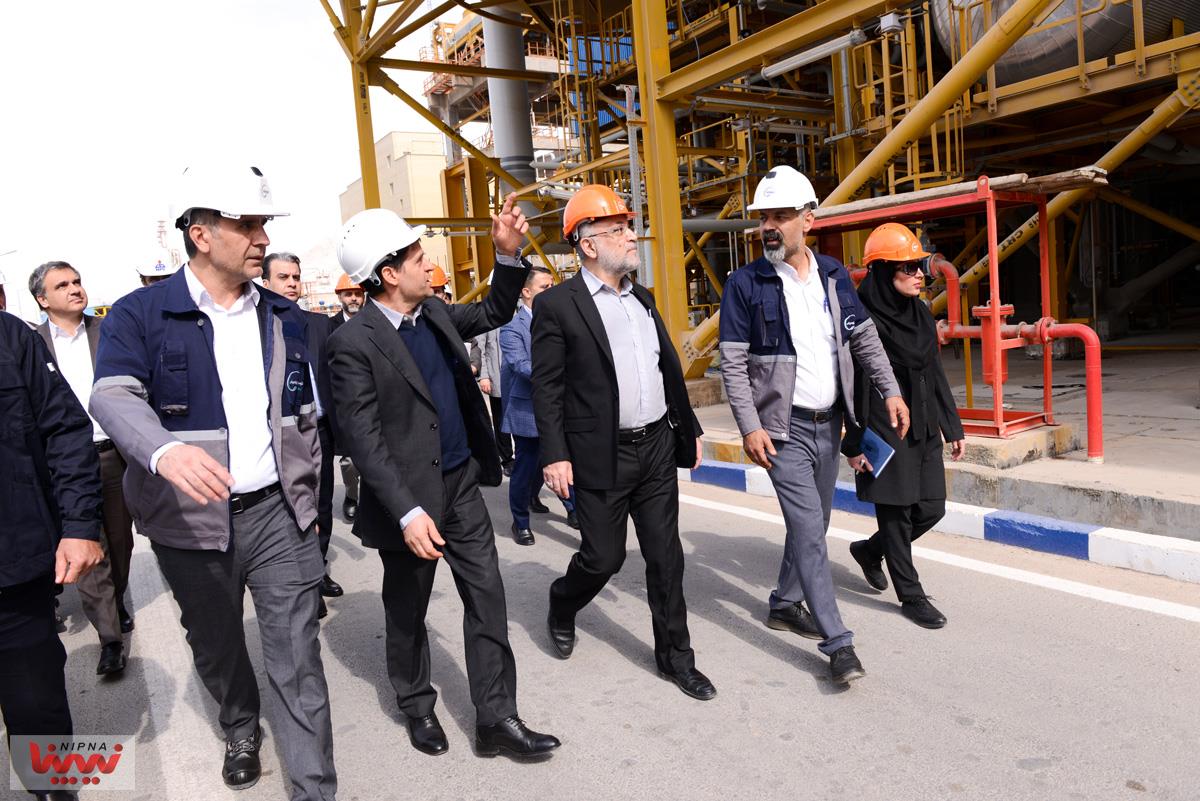 بازدید معاون وزیر نفت و مدیرعامل شرکت ملی صنایع پتروشیمی از طرح پتروشیمی آپادانا خلیج فارس 14