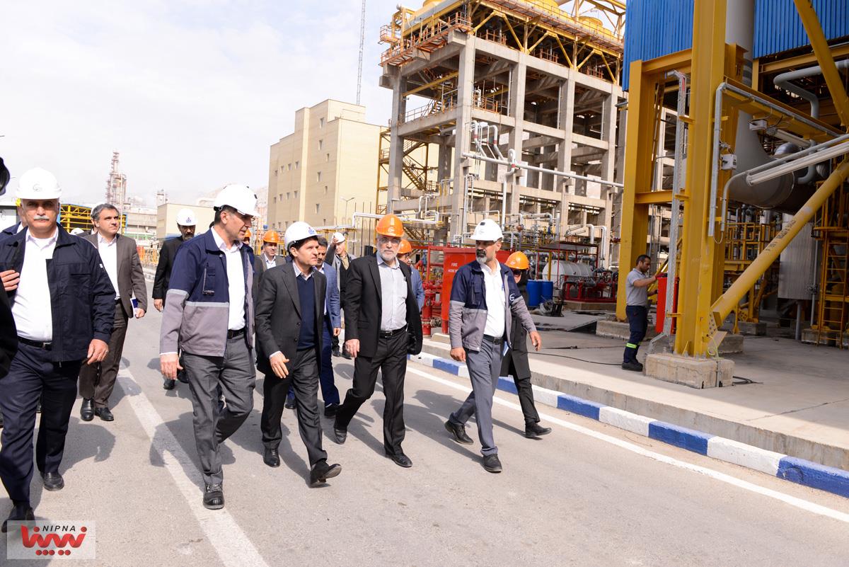 بازدید معاون وزیر نفت و مدیرعامل شرکت ملی صنایع پتروشیمی از طرح پتروشیمی آپادانا خلیج فارس 15