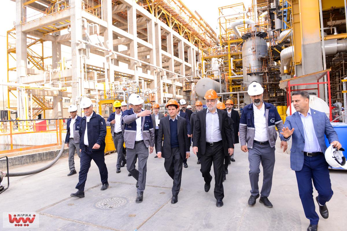 بازدید معاون وزیر نفت و مدیرعامل شرکت ملی صنایع پتروشیمی از طرح پتروشیمی آپادانا خلیج فارس 16