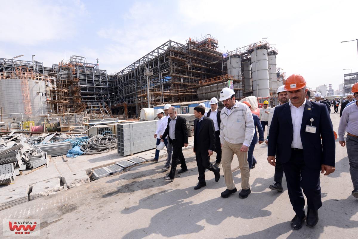 بازدید معاون وزیر نفت و مدیرعامل شرکت ملی صنایع پتروشیمی از طرح پتروشیمی صدف خلیج فارس 7