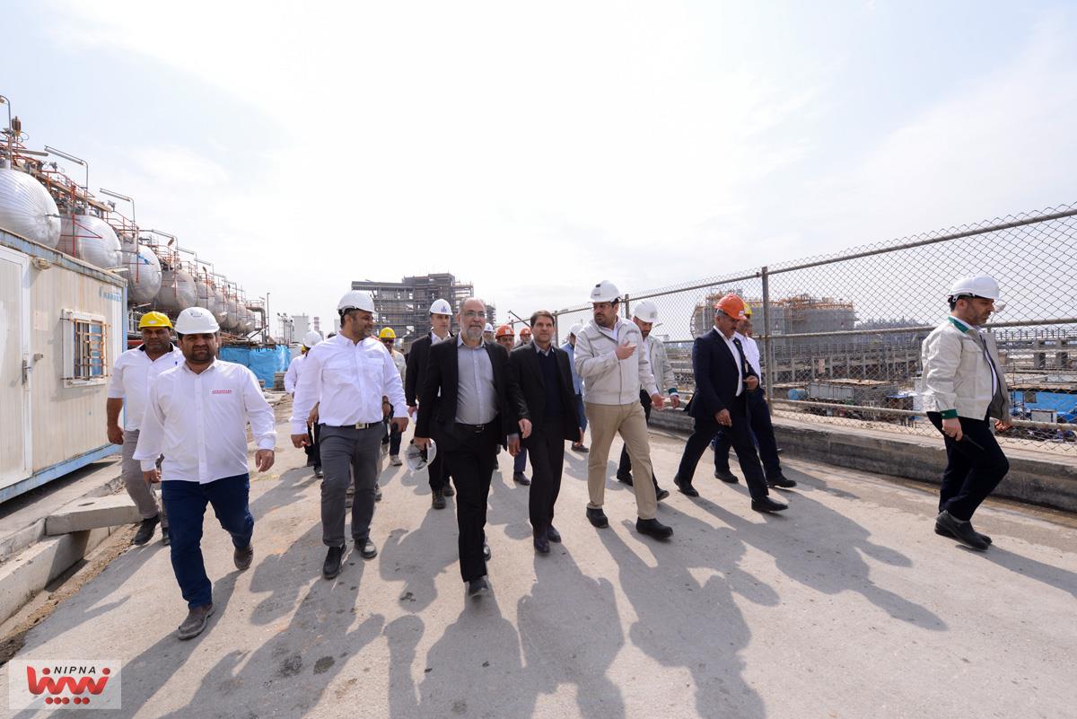 بازدید معاون وزیر نفت و مدیرعامل شرکت ملی صنایع پتروشیمی از طرح پتروشیمی صدف خلیج فارس 9