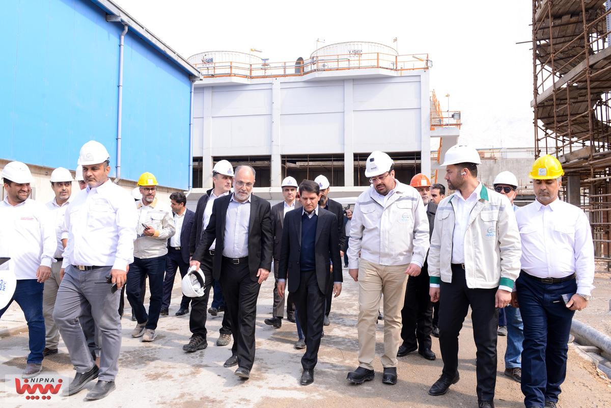 بازدید معاون وزیر نفت و مدیرعامل شرکت ملی صنایع پتروشیمی از طرح پتروشیمی صدف خلیج فارس 11