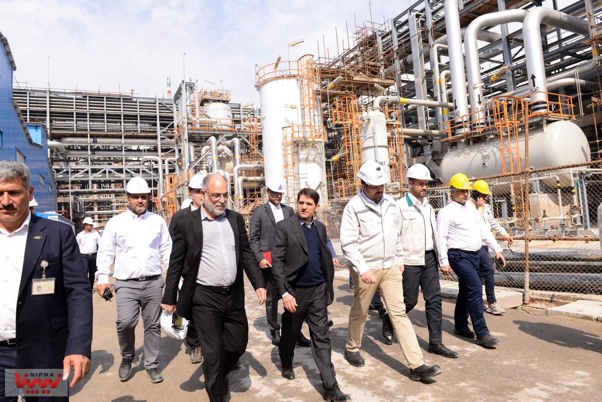 بازدید معاون وزیر نفت و مدیرعامل شرکت ملی صنایع پتروشیمی از طرح پتروشیمی صدف خلیج فارس 14