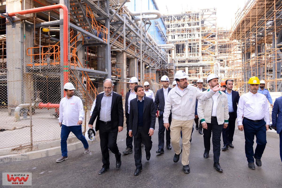 بازدید معاون وزیر نفت و مدیرعامل شرکت ملی صنایع پتروشیمی از طرح پتروشیمی صدف خلیج فارس 16