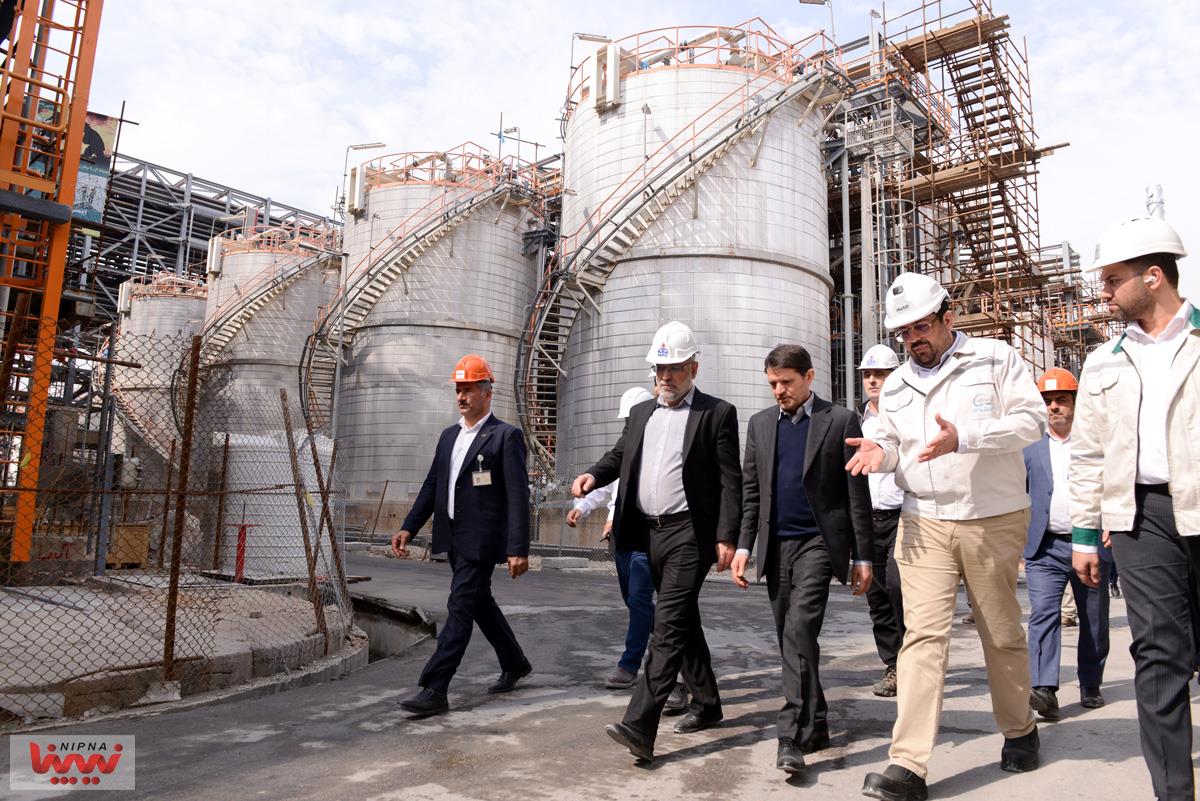 بازدید معاون وزیر نفت و مدیرعامل شرکت ملی صنایع پتروشیمی از طرح پتروشیمی صدف خلیج فارس 18