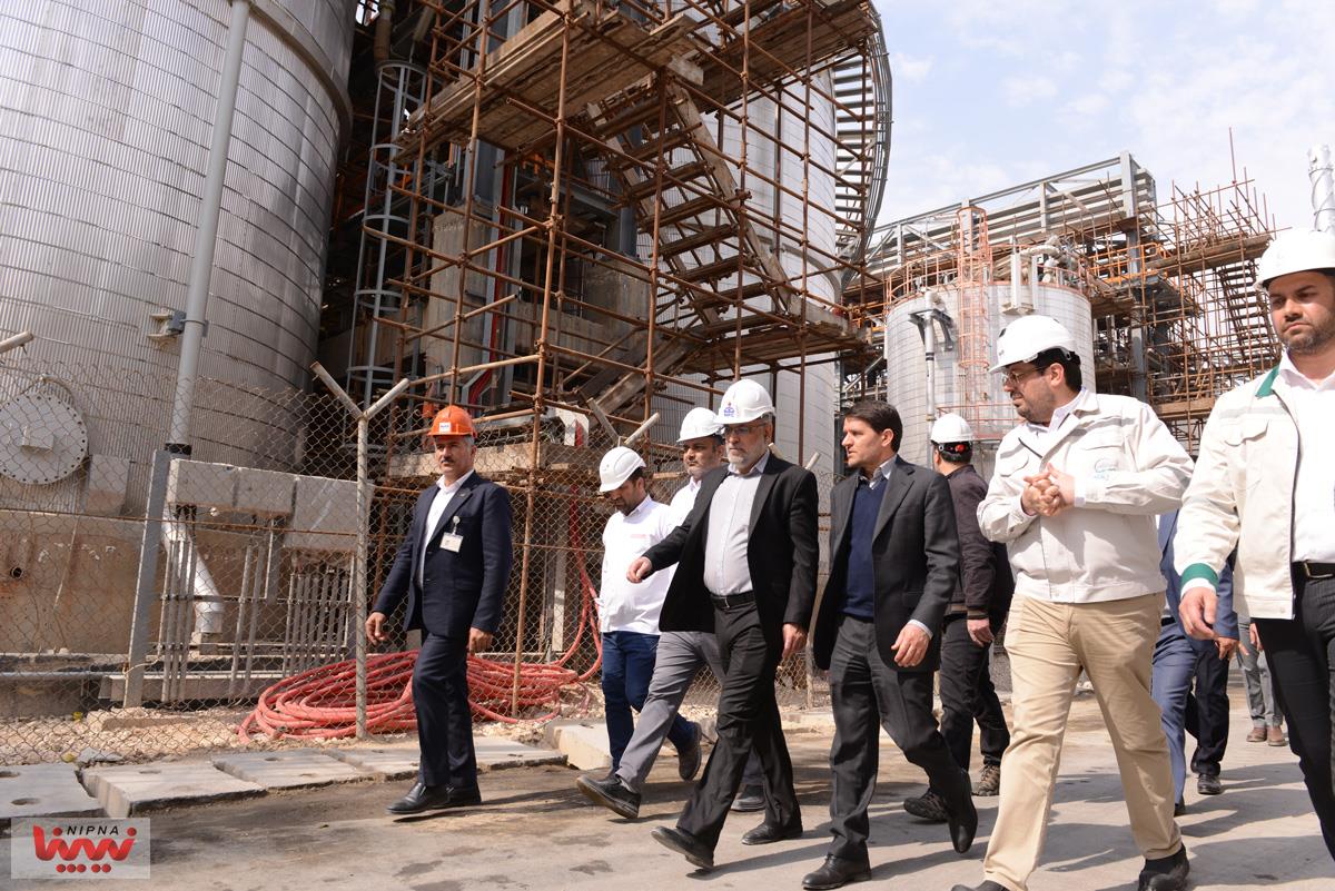 بازدید معاون وزیر نفت و مدیرعامل شرکت ملی صنایع پتروشیمی از طرح پتروشیمی صدف خلیج فارس 19