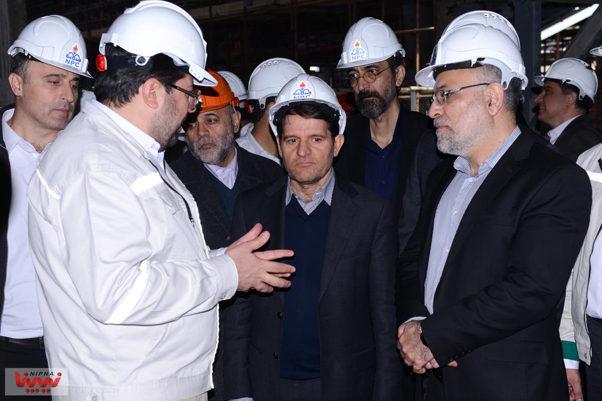 بازدید معاون وزیر نفت و مدیرعامل شرکت ملی صنایع پتروشیمی از طرح پتروشیمی صدف خلیج فارس 23
