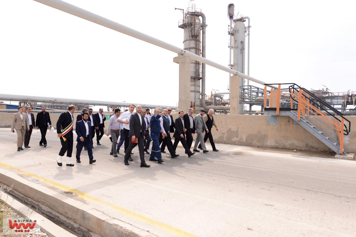 بازدید معاون وزیر نفت و مدیرعامل شرکت ملی صنایع پتروشیمی از مجتمع پتروشیمی پارس 3