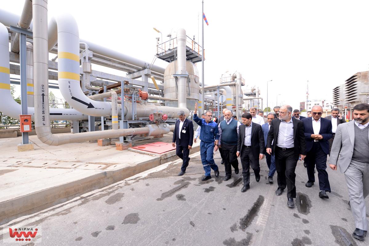 بازدید معاون وزیر نفت و مدیرعامل شرکت ملی صنایع پتروشیمی از مجتمع پتروشیمی پارس 13