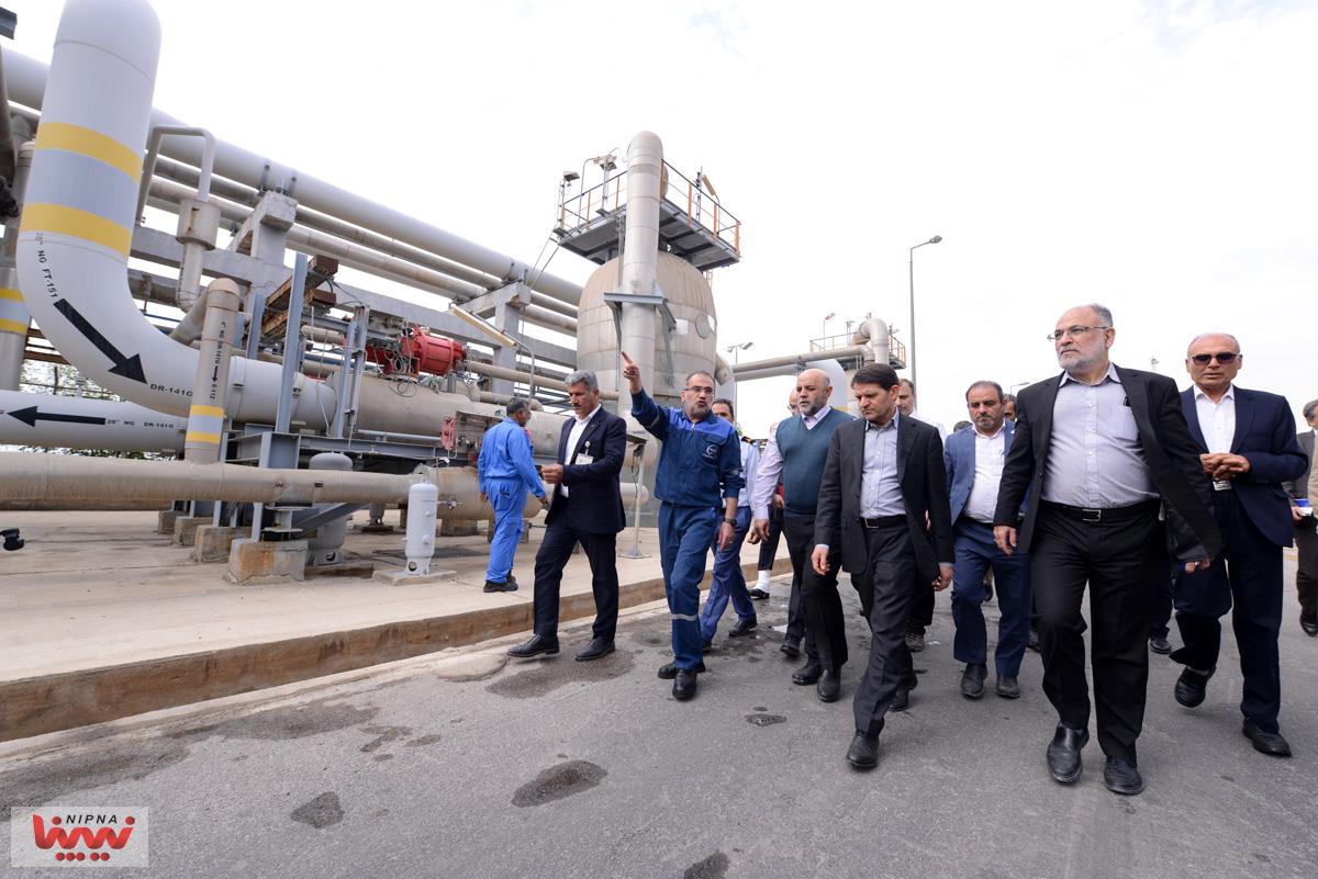 بازدید معاون وزیر نفت و مدیرعامل شرکت ملی صنایع پتروشیمی از مجتمع پتروشیمی پارس 14
