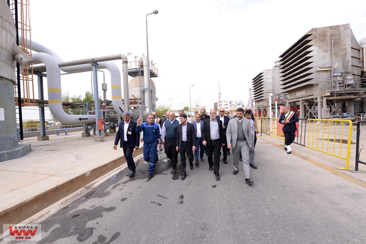 بازدید معاون وزیر نفت و مدیرعامل شرکت ملی صنایع پتروشیمی از مجتمع پتروشیمی پارس 15