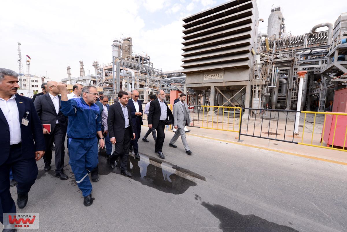 بازدید معاون وزیر نفت و مدیرعامل شرکت ملی صنایع پتروشیمی از مجتمع پتروشیمی پارس 16
