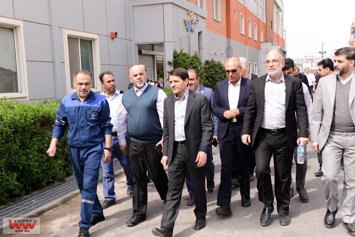 بازدید معاون وزیر نفت و مدیرعامل شرکت ملی صنایع پتروشیمی از مجتمع پتروشیمی پارس 18