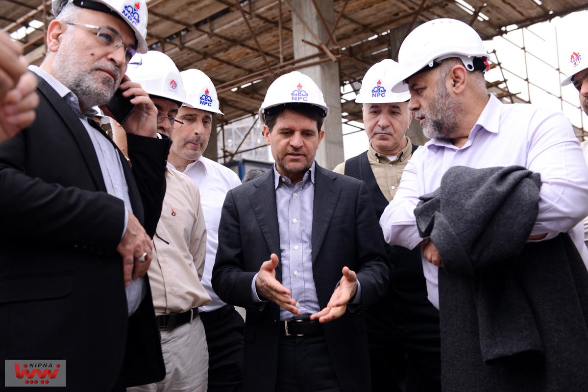 بازدید مدیرعامل شرکت ملی صنایع پتروشیمی از روند ساخت و پیشرفت طرح های توسعه ای الفین کنگان، سروش مهستان، نگین مهستان و پلیمر کنگان 22