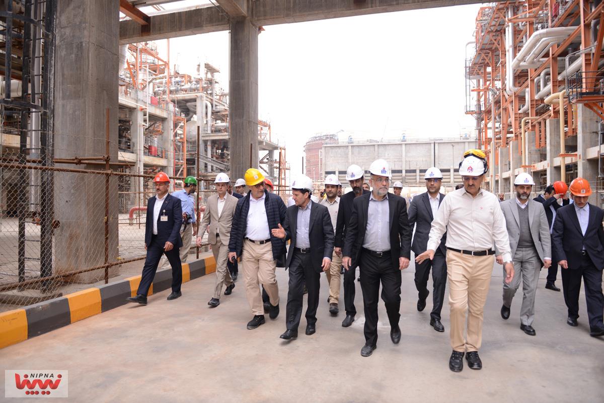 بازدید مدیرعامل شرکت ملی صنایع پتروشیمی از روند ساخت و پیشرفت طرح های توسعه ای الفین کنگان، سروش مهستان، نگین مهستان و پلیمر کنگان 53