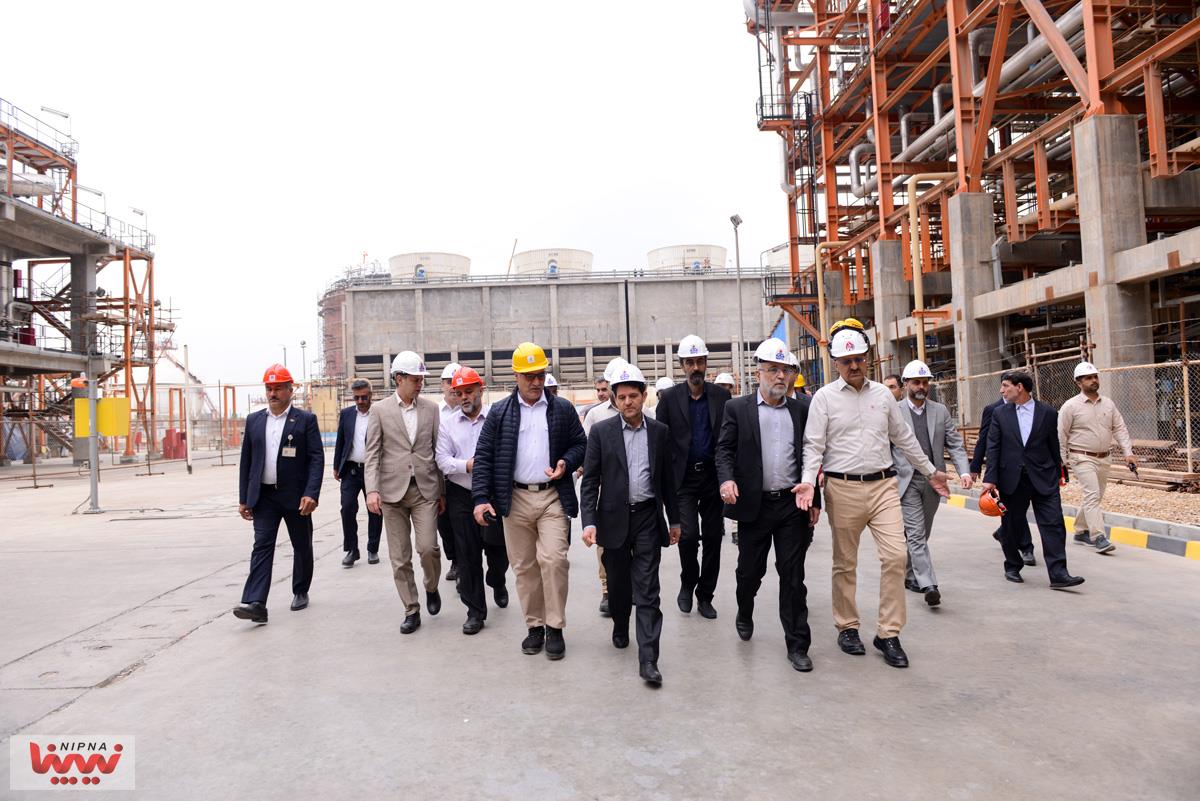 بازدید مدیرعامل شرکت ملی صنایع پتروشیمی از روند ساخت و پیشرفت طرح های توسعه ای الفین کنگان، سروش مهستان، نگین مهستان و پلیمر کنگان 55