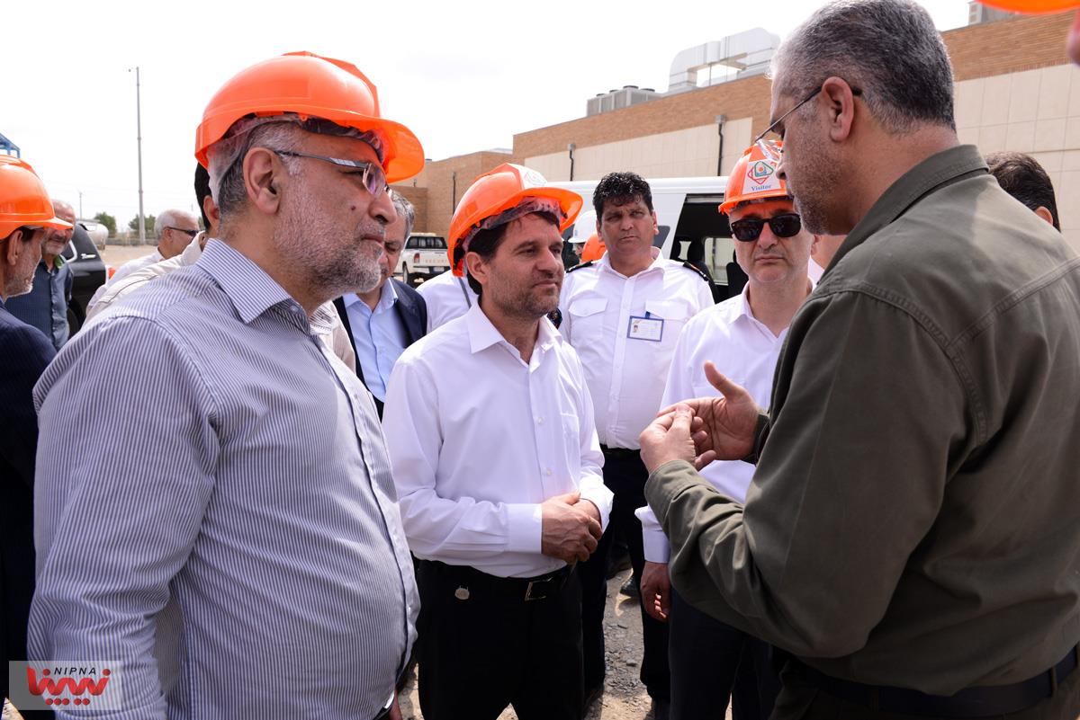 بازدید معاون وزیر نفت و مدیرعامل شرکت ملی صنایع پتروشیمی از طرح پتروشیمی بدر شرق 6