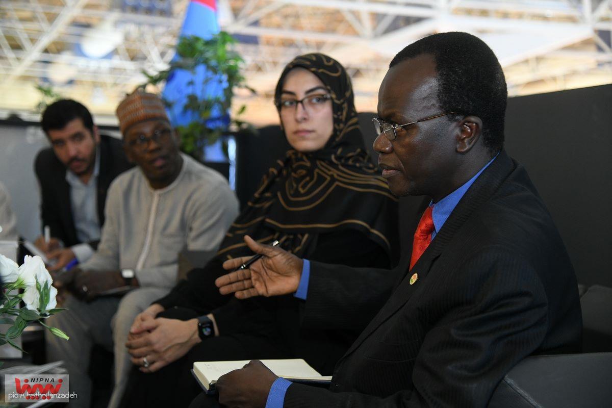 دیدار مدیرعامل شرکت ملی صنایع پتروشیمی با وزیر انرژی نیجر در حاشیه نمایشگاه ایران اکسپو 9